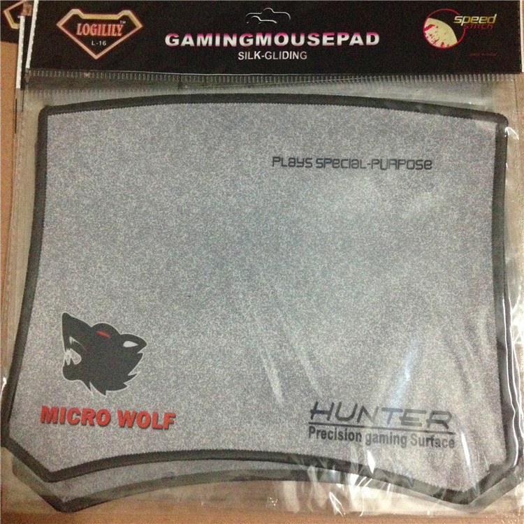HUNTER L-16 Mousepad Micro Wolf Mouse Pad 245x200x2mm Lock Mouse Pad for Games. 