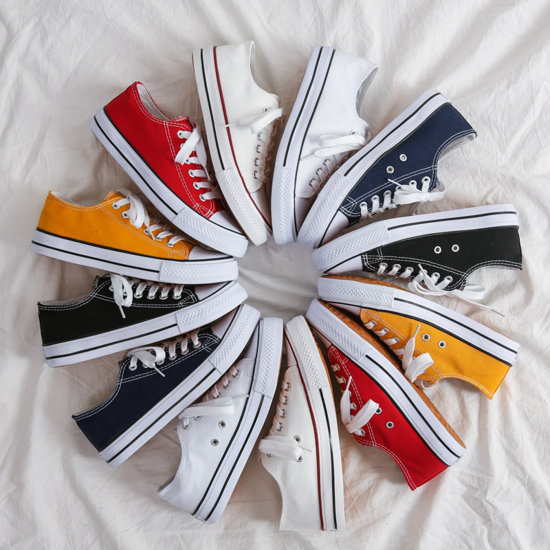 Pochuan Men's and Women's New Low-Top Canvas Shoes for Lovers Men's Shoes Casual Shoes Skate Shoes Men's Large Size Shoes Liberation Shoes. 