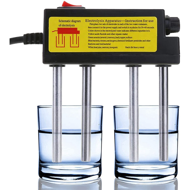 2X Water Electrolyser Test Electrolysis Device Water Tools Water Impurities Monitor Water Quality Tester EU Plug. 