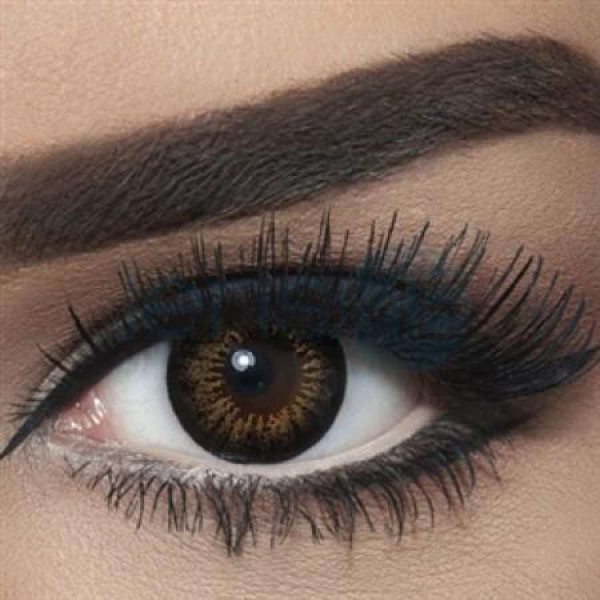 Bella Contact Lens - snow white brown 1 jora