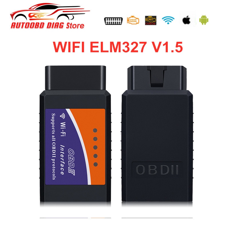 WIFI ELM327 V1.5 OBD2 Scanner ELM-327 Wifi OBD2 Code Reader Elm 327 WIFI 1.5 Car Diagnostic Tool For Android/IOS/Windows