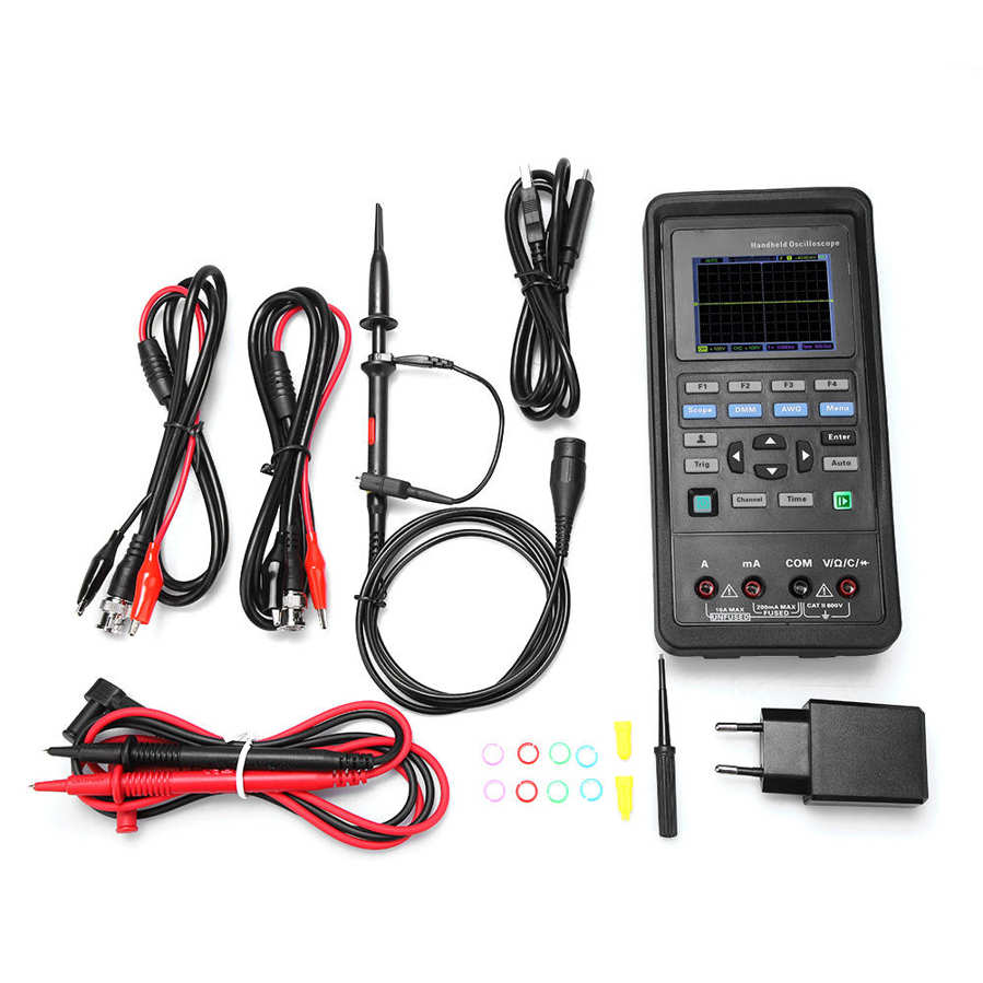 Hantek 2D72/2D42 70 MHz/40MHz 2CH Oscilloscope Multimeter 25M Signal Generator