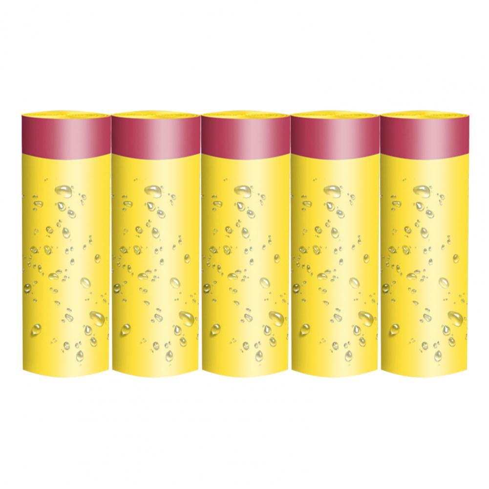 5 Rolls Garbage Bag Eco-friendly Good Load Capacity Trash Bag Disposable Drawstring Style Thickened Garbage Bags For Home. 