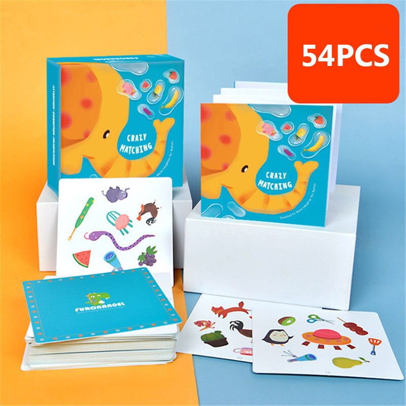 【happy one】Memory Matching Game Pairing Card Puzzle Toy Parent-child Interactive Party Board Games Kids Early. 