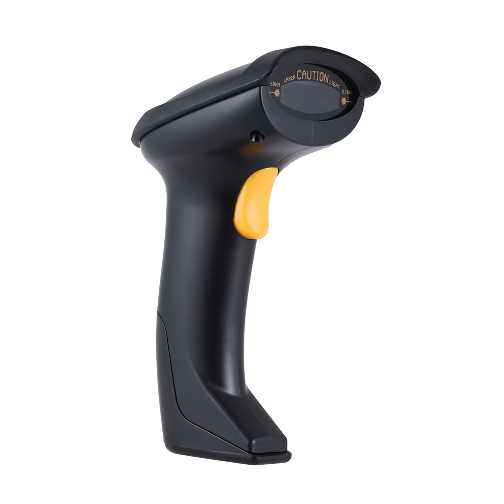 Automatic/ Manual 2.4G Wireless Handheld 1D Barcode Scanner Reader Supports Reverse Type Bar Code Scanning with USB Receiver for Supermarket Library Logistics Express Retail Store Warehouse. 