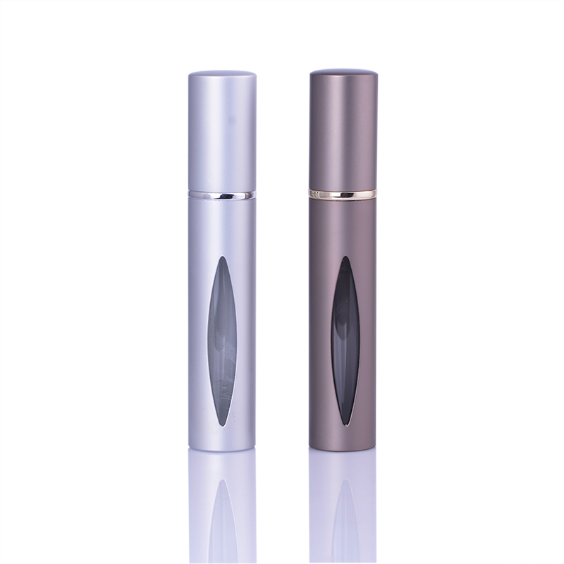 MUB 10ml refillable perfume bottle roll on glass bottle aluminum essential oil roll on bottles