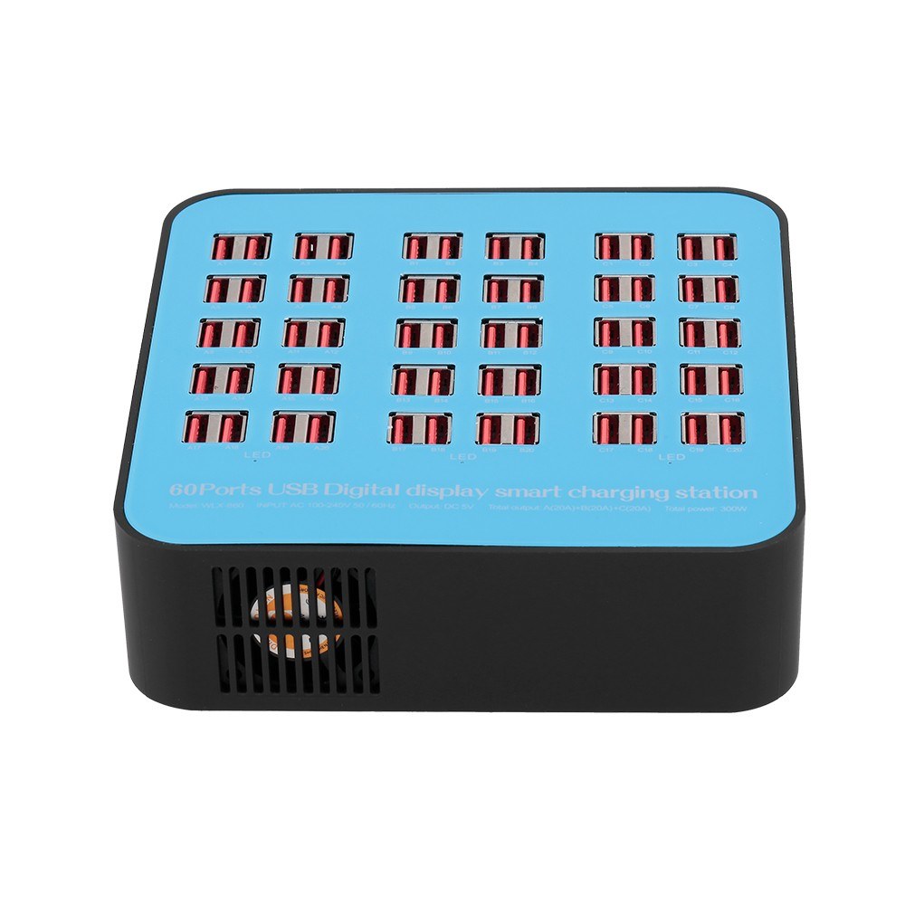 60 port intelligent USB charging station suitable for home and office use - eu. 