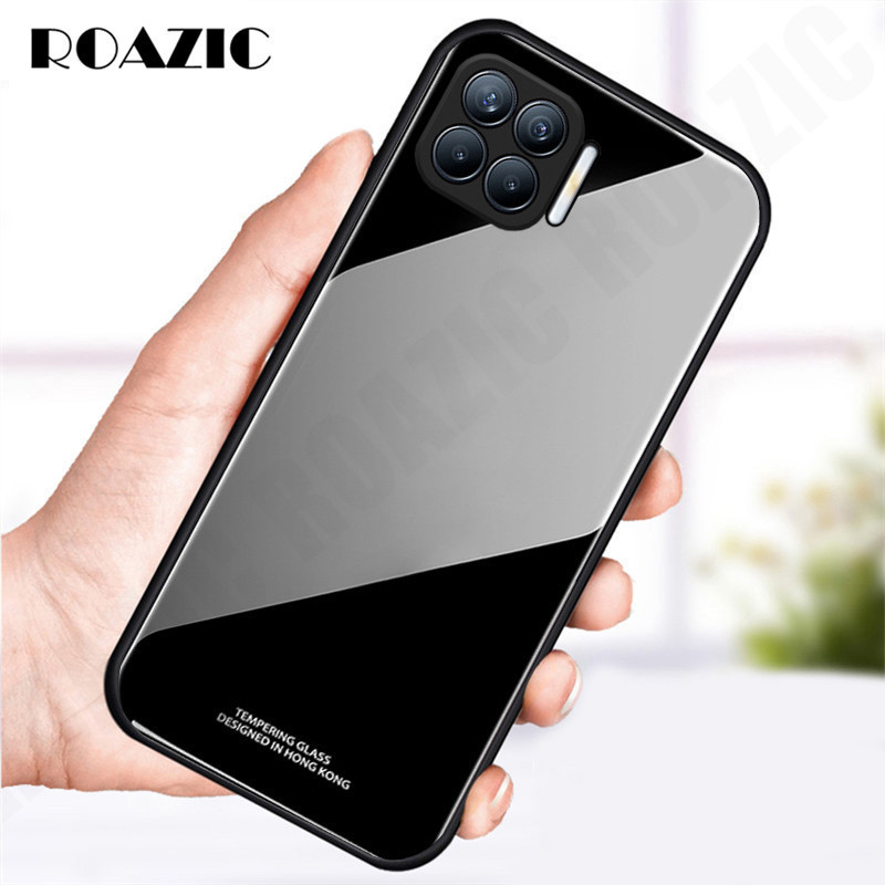 Tempered Glass Oppo F17 Pro Back Cover Iphone Logo Oppo F17 Pro