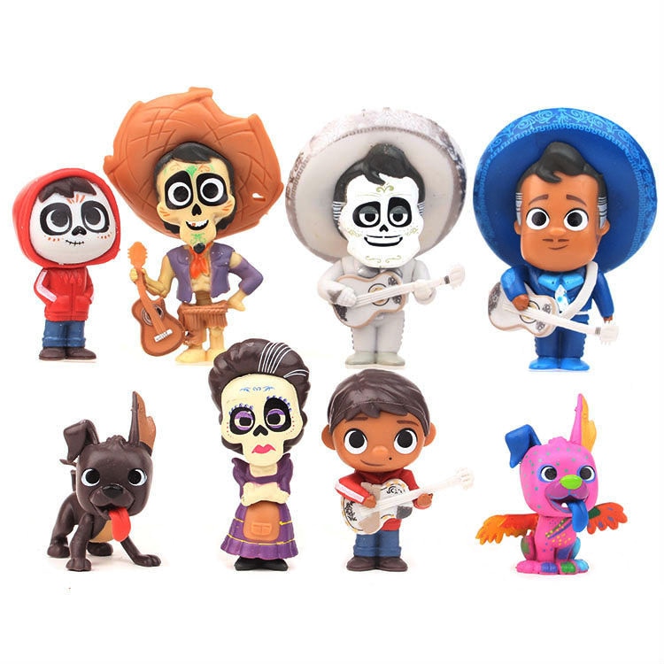 8pcs/set oie ixars COCO Cute Character Figure odel o. 