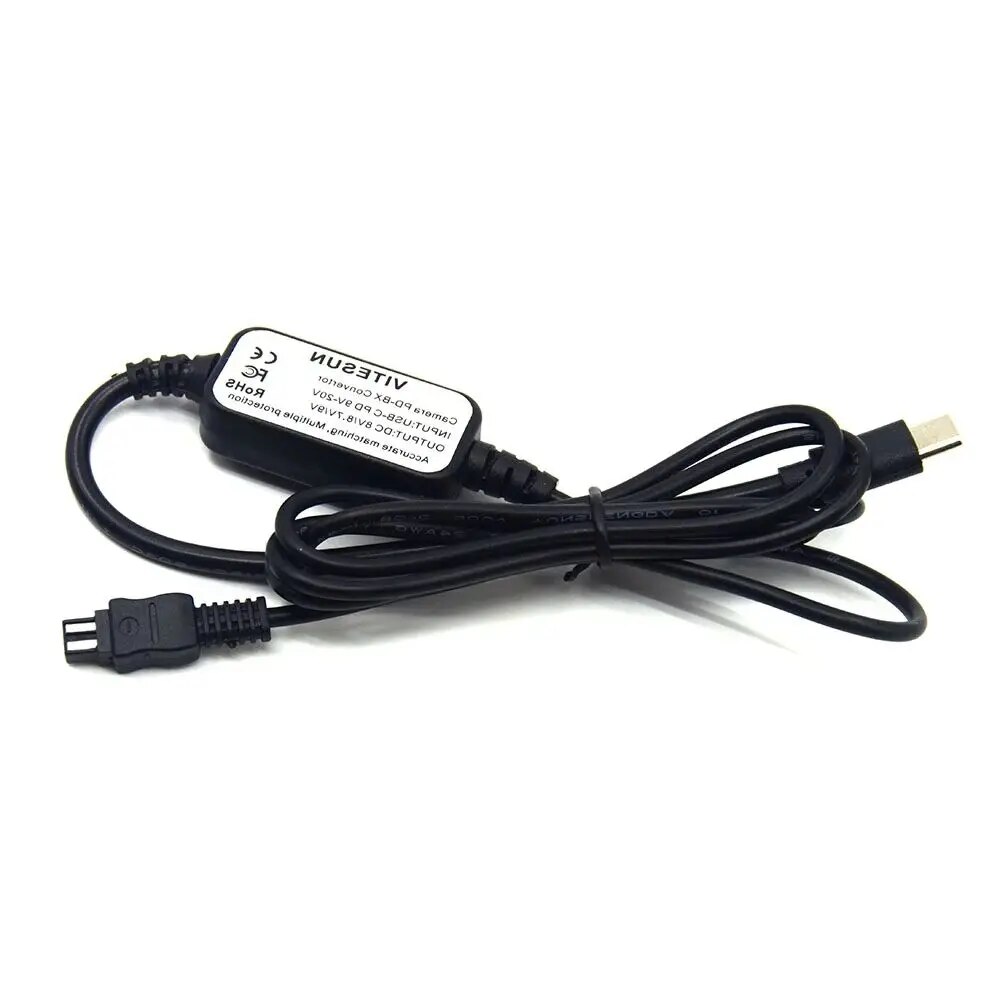 USB Type C DC Cable AC-L200 ACL25 AC-L25C ACL200B for Sony Camera DSC-HX200 DCR-SX63 HDR-HC7 HDR-CX300E DCR-SR48