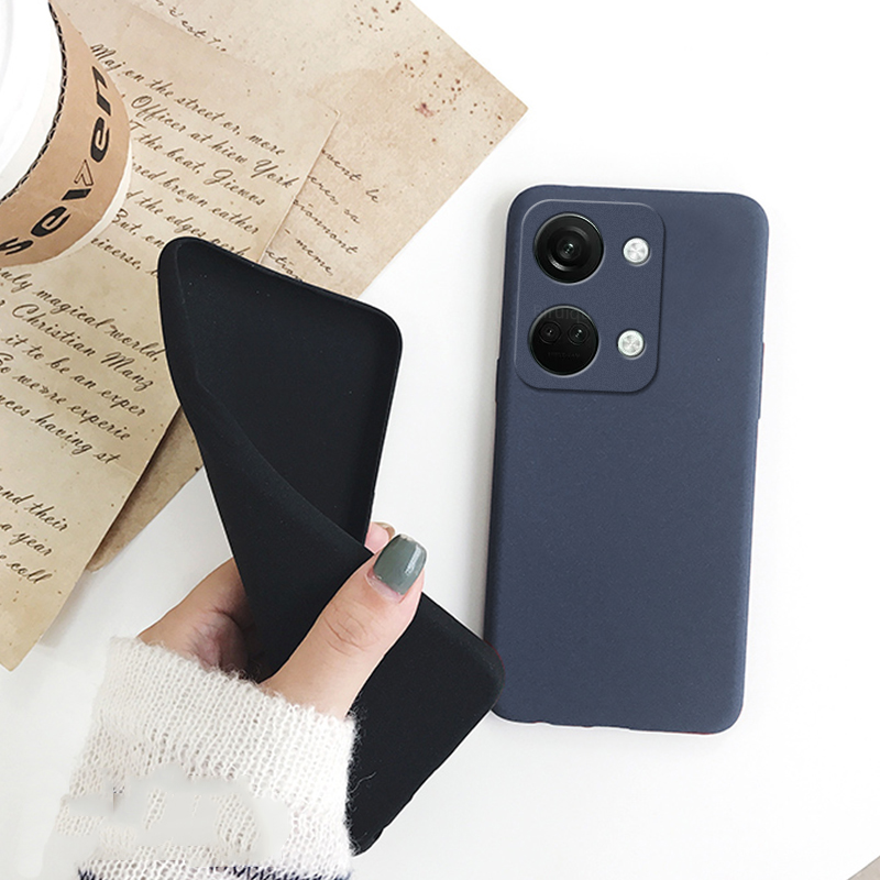 Biruiqu For Oneplus Nord 3 Shockproof Anti Slip Soft TPU Sandstone Matte Back Case Cover. 