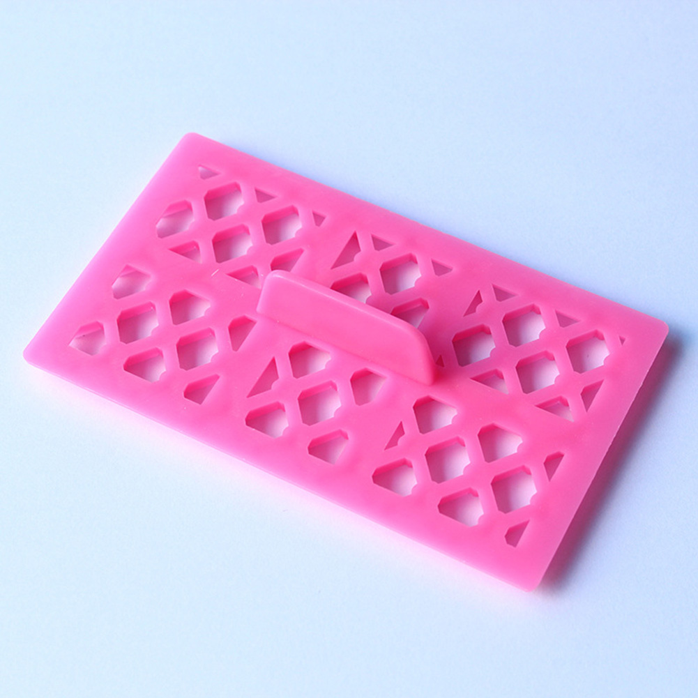 DIY Square Grid Chocolate Fondant Cake Cutter Baking Emboss Decorating Mold Tool. 