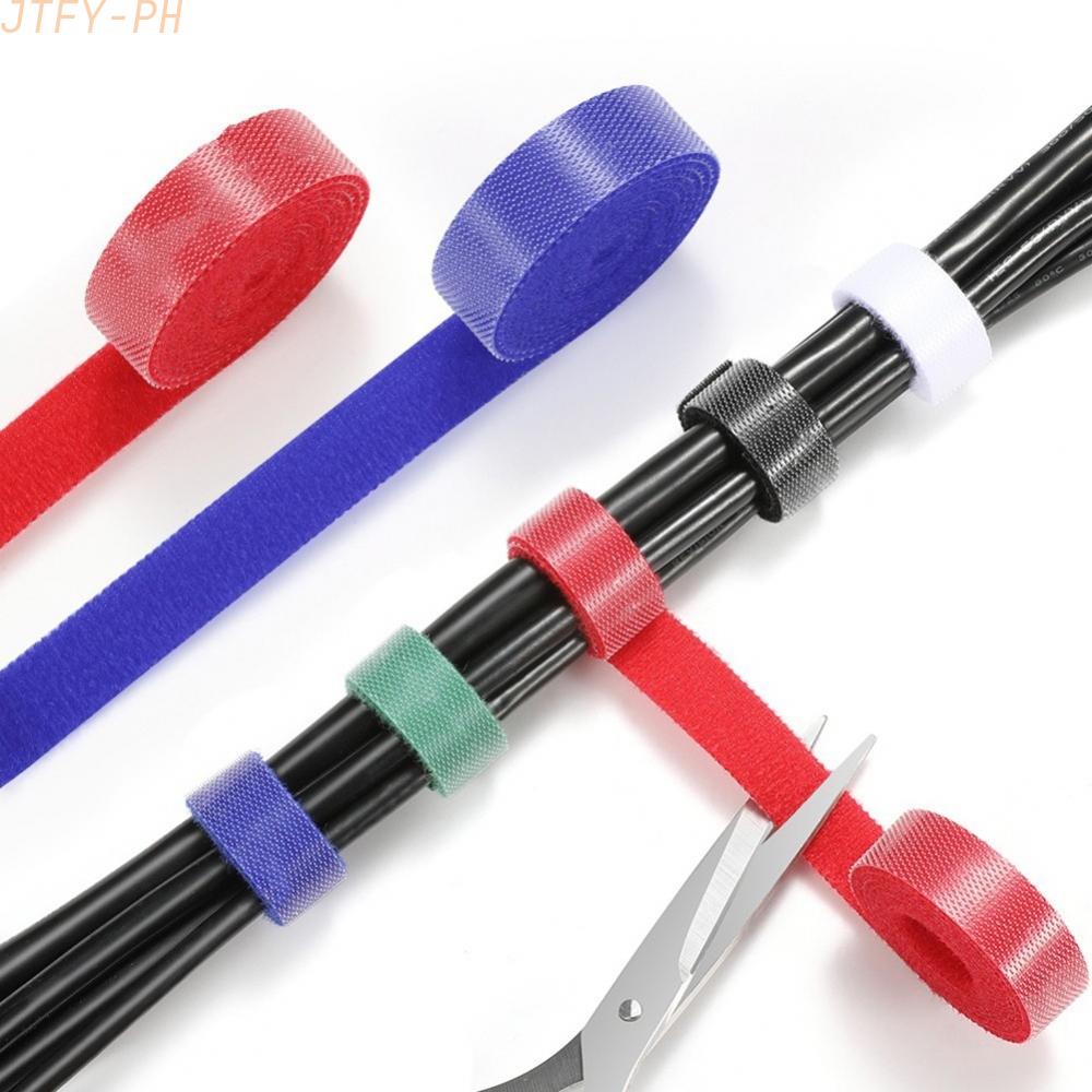【JTFY Velcro Cable Attachment For Headphones Data Storage Batch Organizer Computer Management Collectionready stock. 