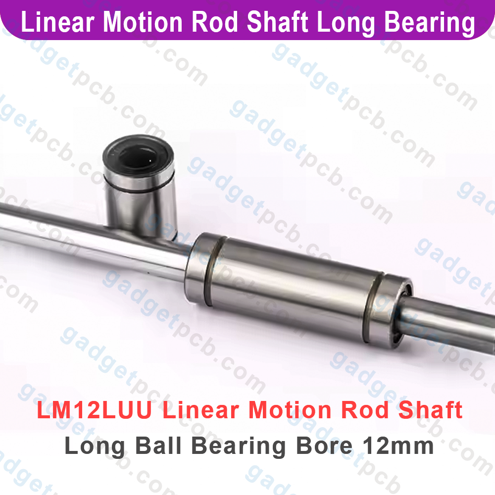 LM12LUU Linear Motion Rod Shaft Bearing 12mm Inner Diameter LM12LUU Linear Motion Long Ball Bearing Bushing For 3D Printer CNC Machine Parts. 
