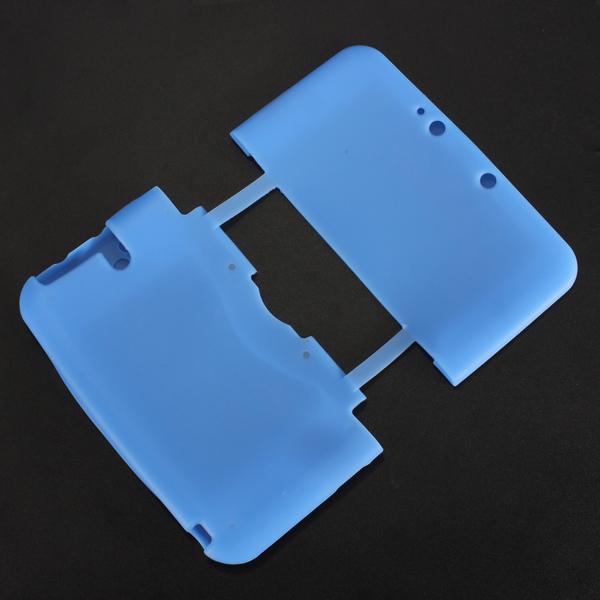 Soft Silicone Gel Skin Case Cover Protector for Nintendo 3DS XL LL N3DS XL LL Blue - blue. 
