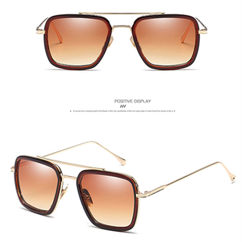 【VisioN Shop】silver blueIron Man Tony stark for men women lunette lentes gafas de sol mujer soleil feminino gothic steam punk oculos vintage. 