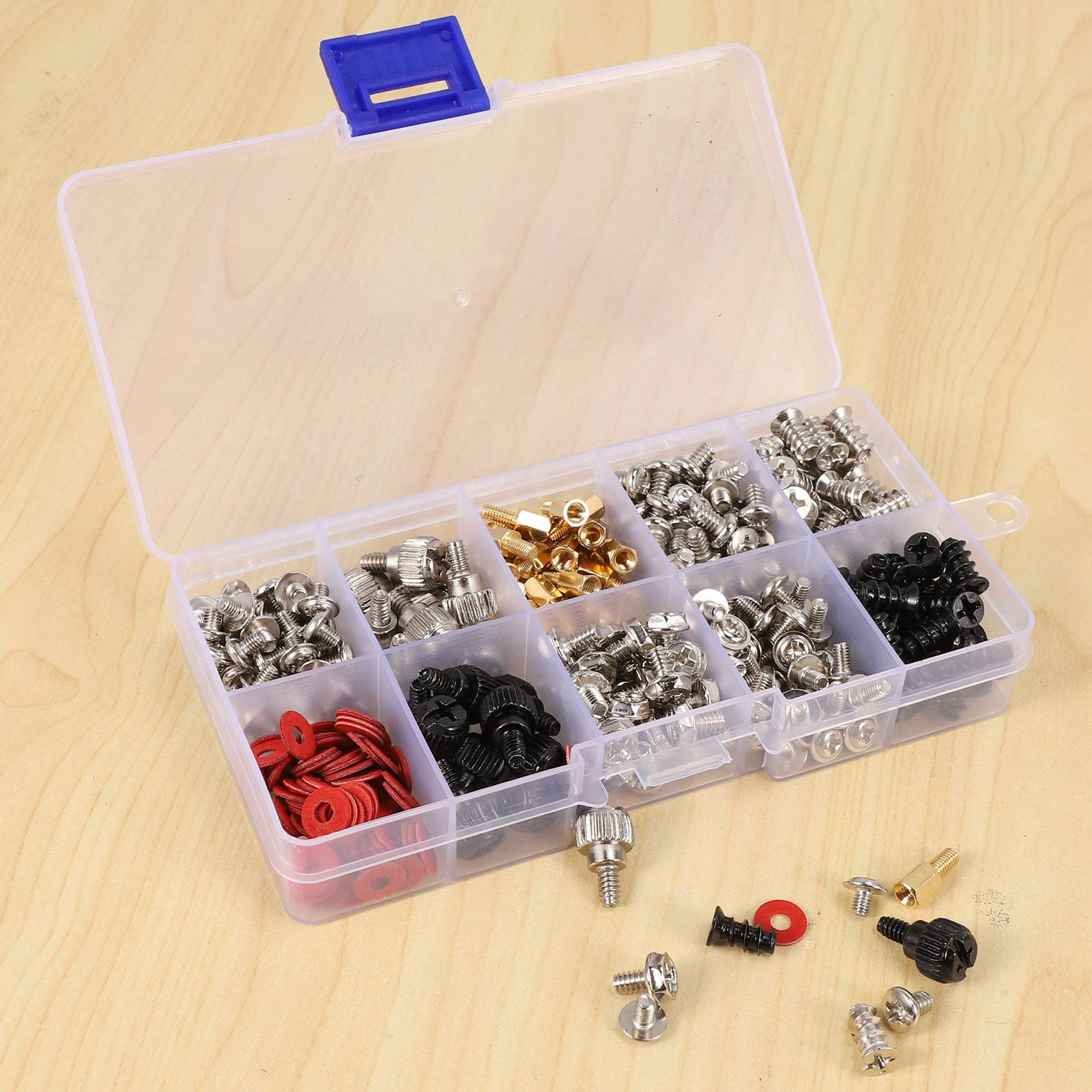 360PCS Personal Computer Screw,Pc Case Screws,Motheoard Standoffs. 