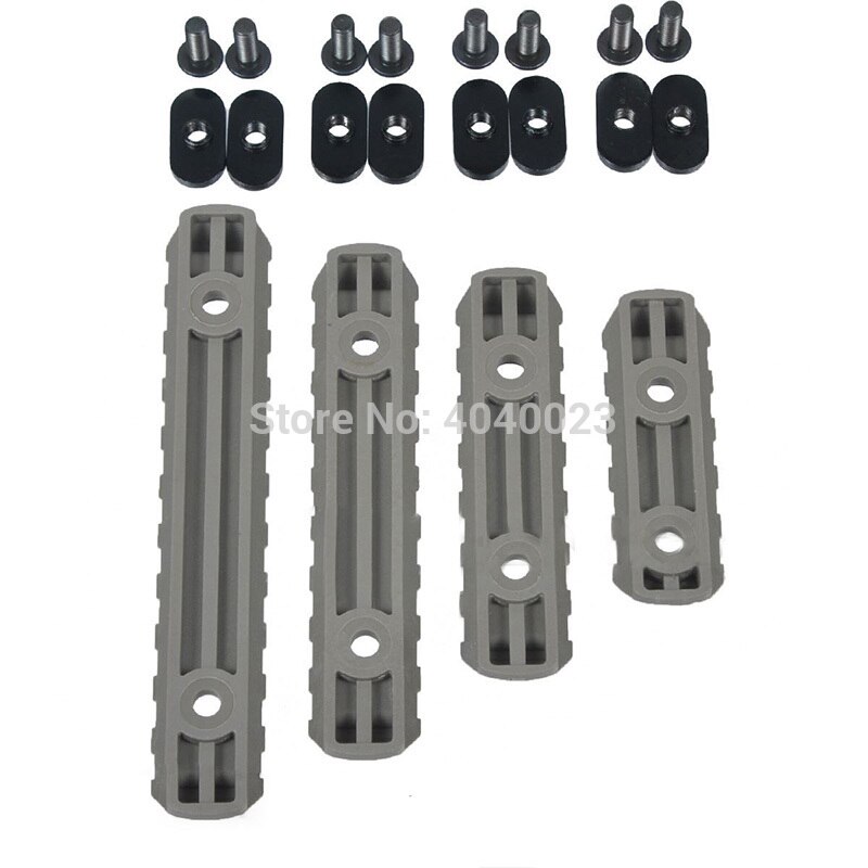 【happy one】MP Handguard Accessories Polymer Picatinny Rail Set For Quad Rail L5 L4 L3 L2 Size. 