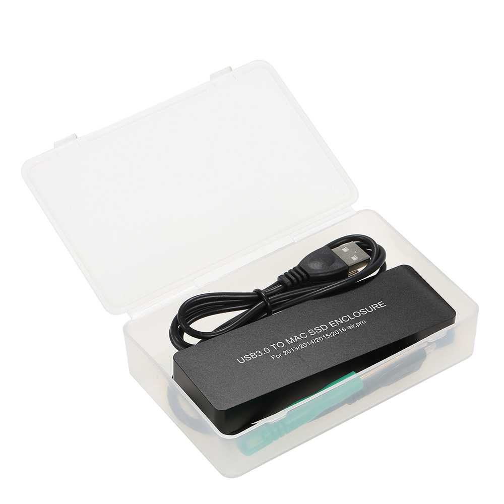 SSD Enclosure USB 3.0 to Hard Drive Enclosure SSD Reader Replacement for Macbook Air Pro Retina 2013 2014 2015 2016. 