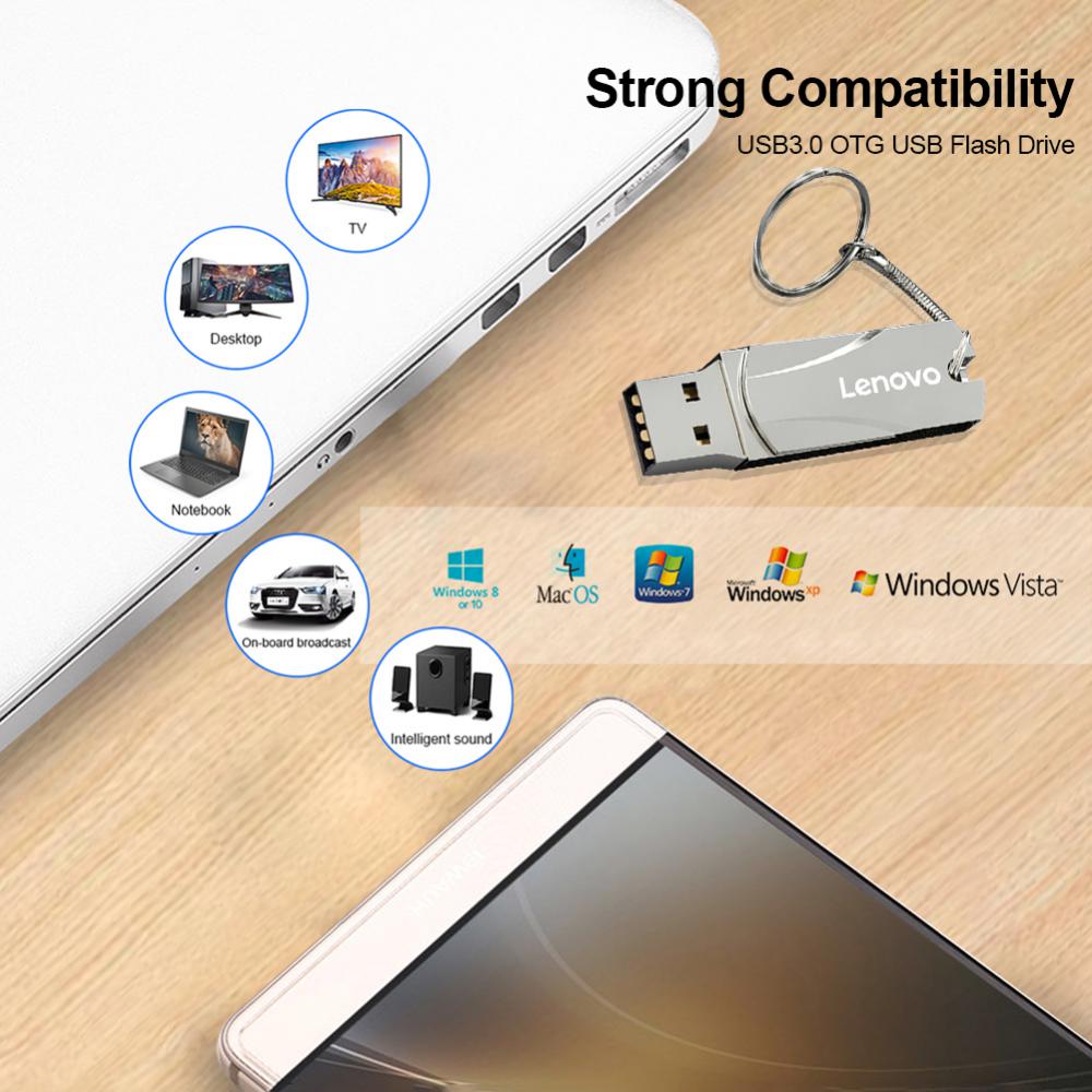 【100%Original+FREE Shipping+Ready Stock+COD】Lenovo 16TB USB 3.0 Pen Drive 8TB 4TB High Speed Transfer Metal Portable SSD Pendrive Cle U Disk Flash Drive Memoria USB Stick. 