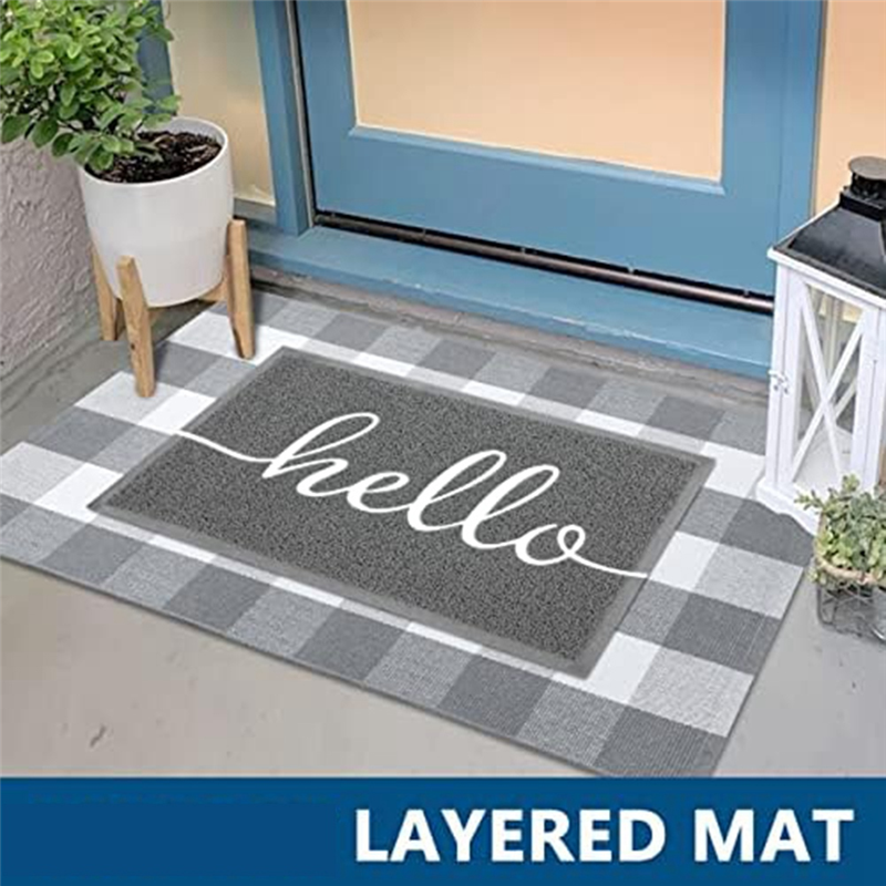 Upgraded Door Mat Durable Floor Mat Non-Slip Rug Ultra Absorb Mud Easy Clean Front Doormat. 