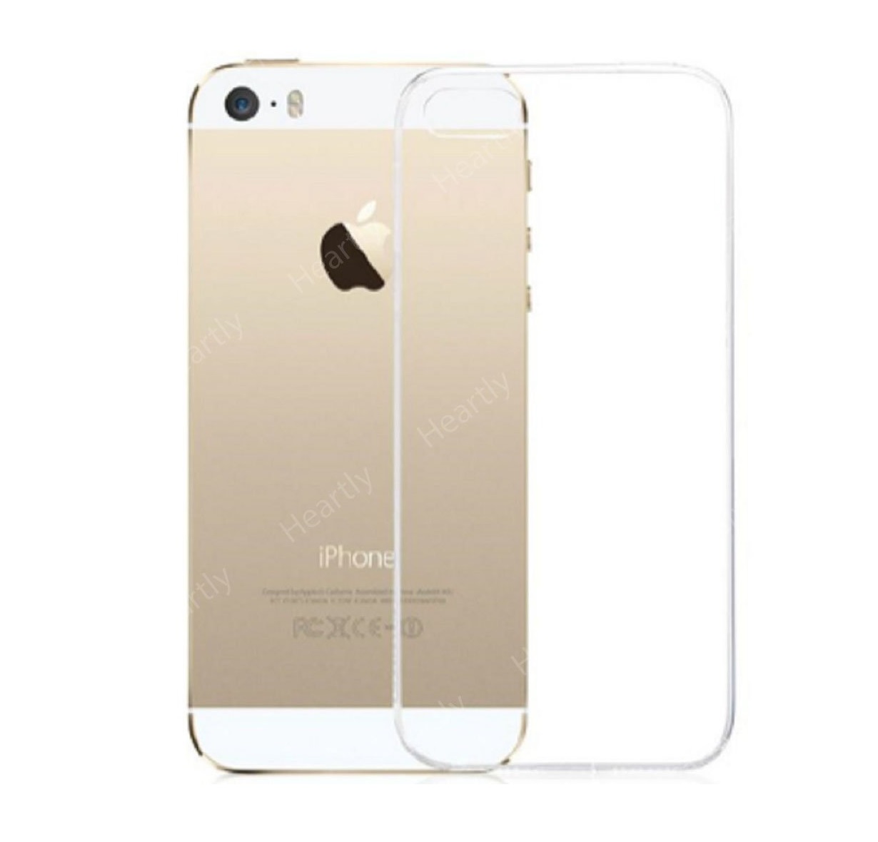 Apple iPhone 5 Flexible Clear Transparent Soft TPU Back Case Cover. 