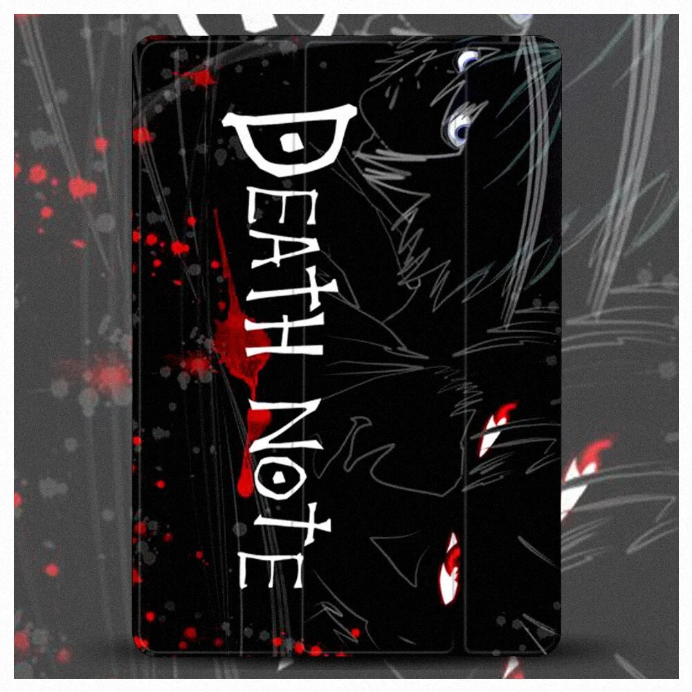 【3C VictoryEagle】Anime Death Note For iPad 10.2 Case Soft Back Protective Covers iPad 8th Generation Case Air 4 Coque Mini 2 5. 