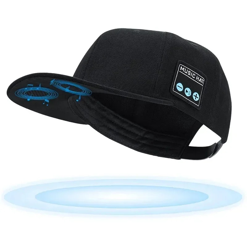 Wireless Bluetooth 5.0 Speaker Hat/Cap with (Inbuilt Microphone) Wireless Smart Speaker Hat/Cap for Outdoor/Indoor Sports