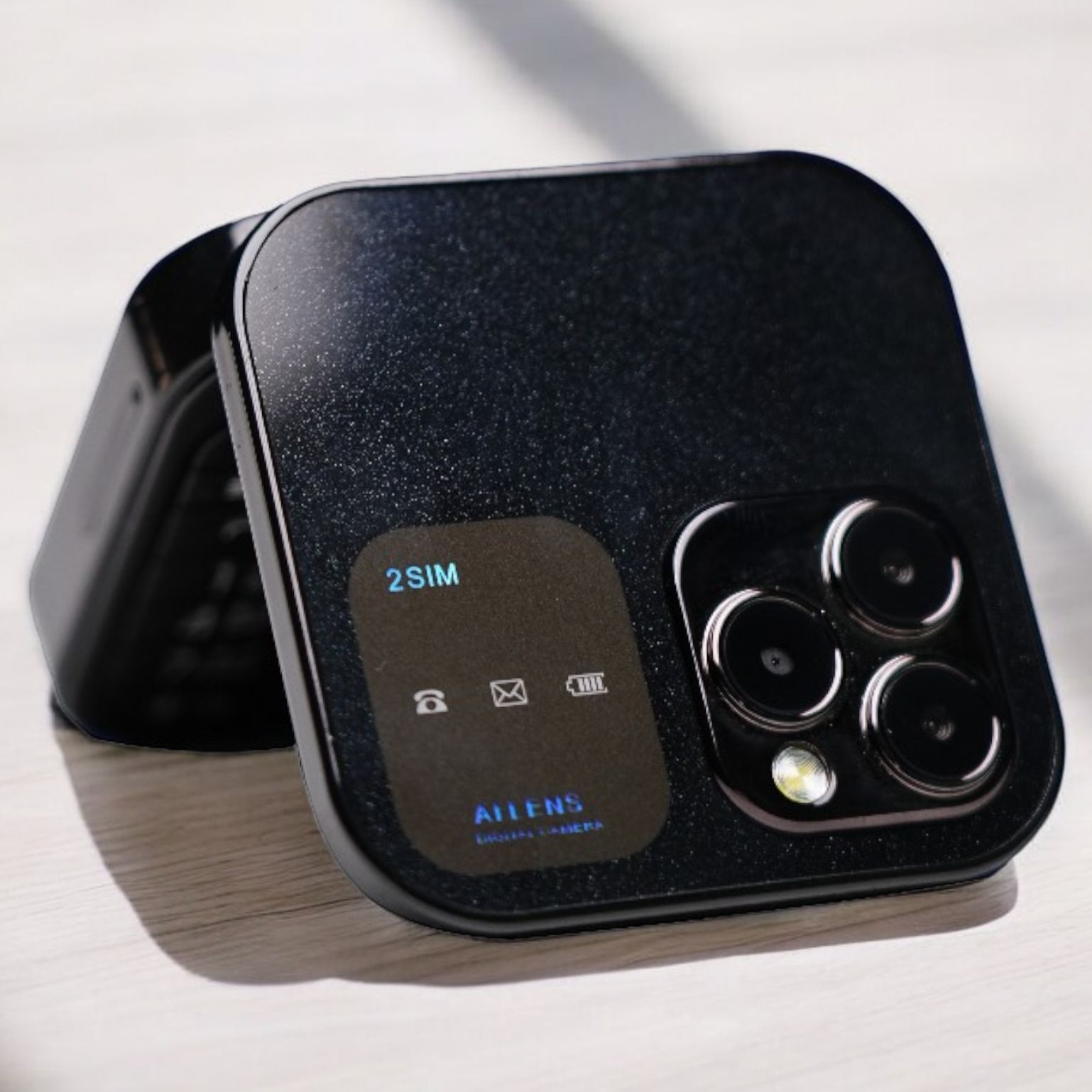 Folding Button Phone with True Dual Display | iPhone & Samsung Z Flip Design. 