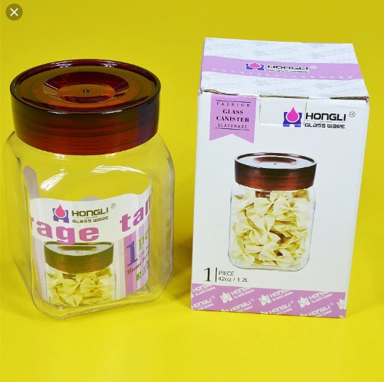HONGLI 1200ML MEDIUM SIZE GLASS JAR. 