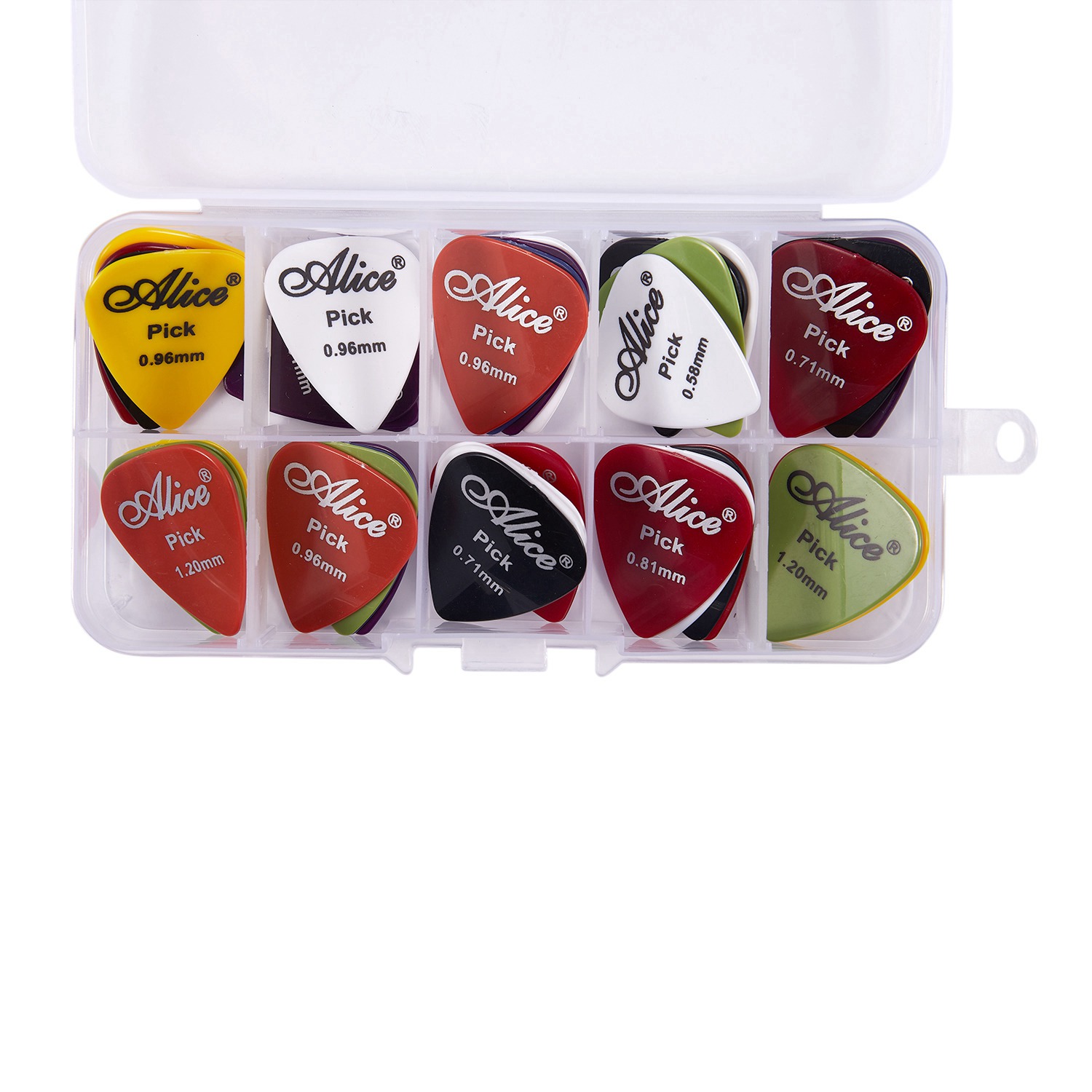 Alice Guitar Pick 1 box case 40 Pieces plectrum mediator mix 0.58-1.5. 
