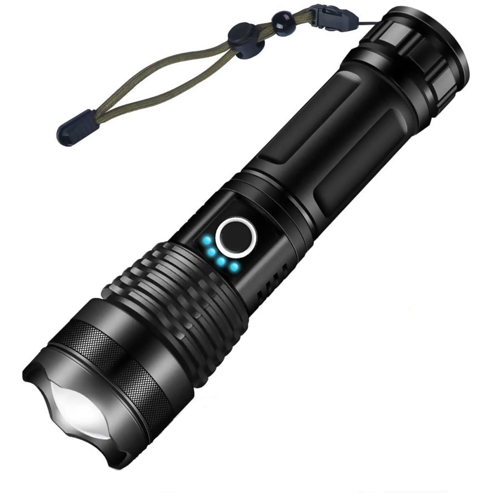 XHP50 Flashlight High Lumens Rechargeable 9000 Lumens Super Bright Tactical Flashlights with Battery 5 Modes IPX65 Waterproof Portable Flash Light LED High Powered Flashlights For Emergencies Camping