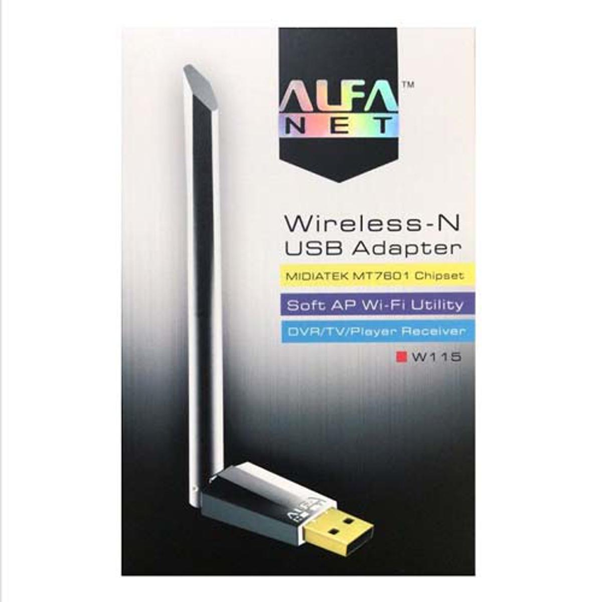 Alfa W115/W114/WU11 Net WiFi Fixed 3DBi Antenna Wireless-N USB Adapter. 