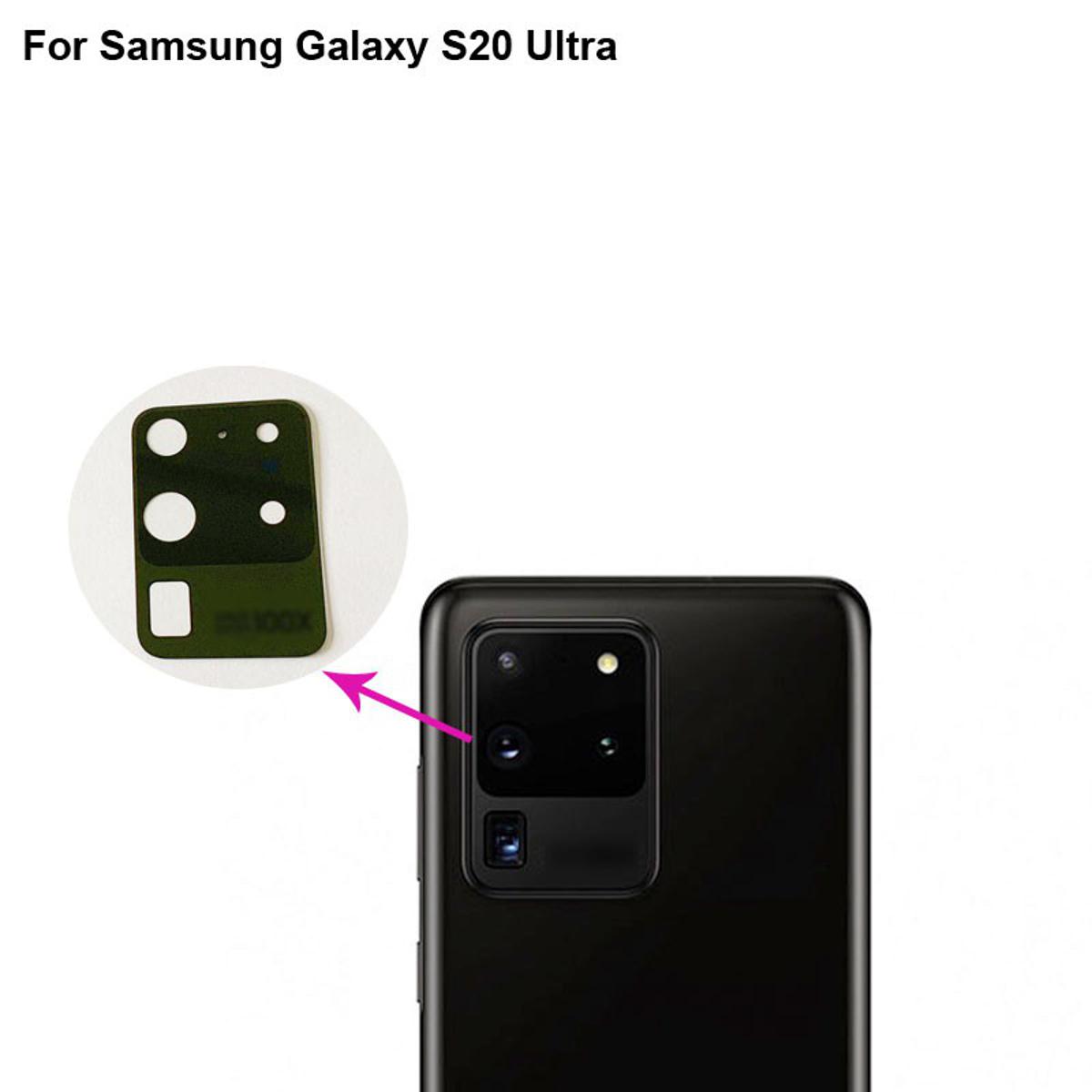 for SAMSUNG Galaxy S20 ultra Camera Main Glass Replacement Glass Slide, Glass Replacement Replace Objective Lens BACK Camera Rear Camera