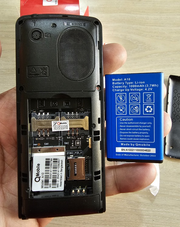 QMobile A10 Feature Phone. 