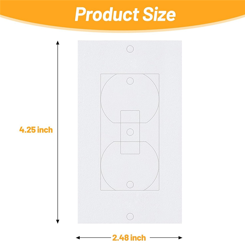 Outlet Insulators Draft Sealers, 100Pcs Electrical Outlet Insulation Pads, EVA Foam Gasket for Wall, Switch Socket Cover Easy to Use. 