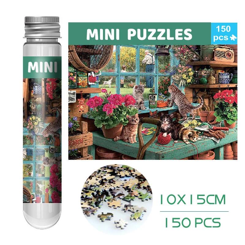 Mini Jigsaw Puzzle per Adulti 234 Pezzi Piccolo Jigsaw Puzzle Provetta Puzzle Impegnativo Micro Puzzle Difficile Piccolo Puzzle Home Decor Entertainment 6x4in (15 x 10 cm