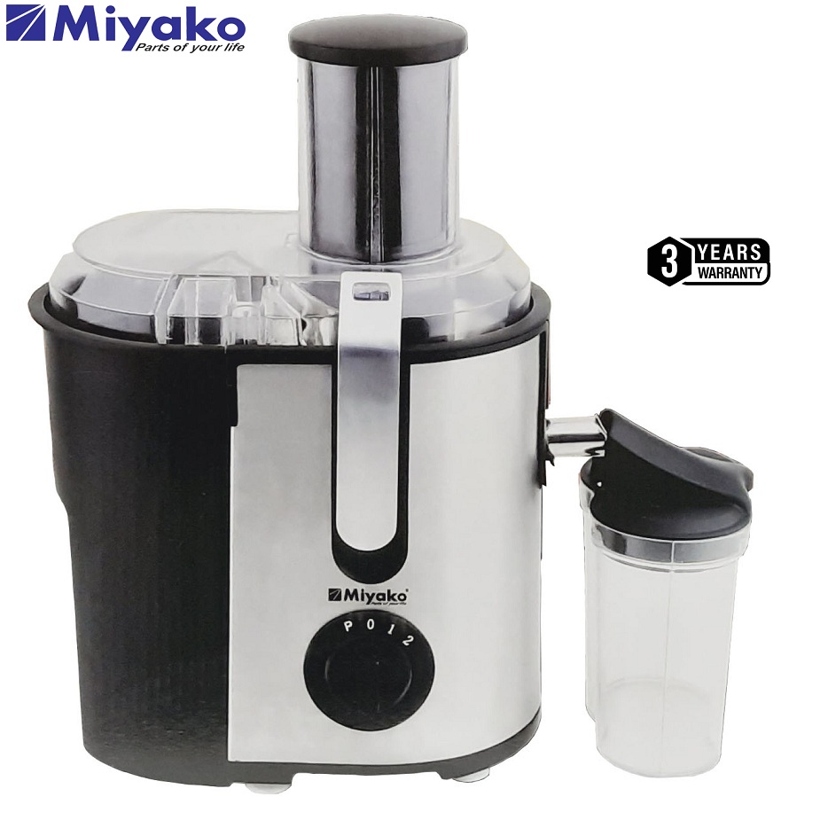 Miyako MFJ-518 Stainless Steel Body-Extra Large Feeding Tube, Fruits & Vegetables Juice Extractor, 600Watts.