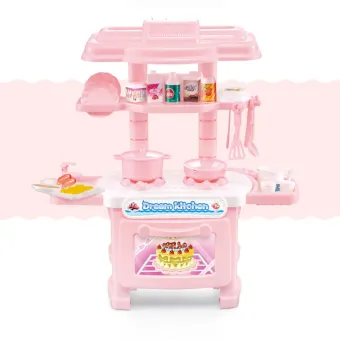 Kids Kitchen Play Set Simulation Pretend Kitchen Baker Cooking Toys Chef Role Play Toys For Girls And Boys Gifts Pink Buy Online At Best Prices In Bangladesh Daraz Com Bd