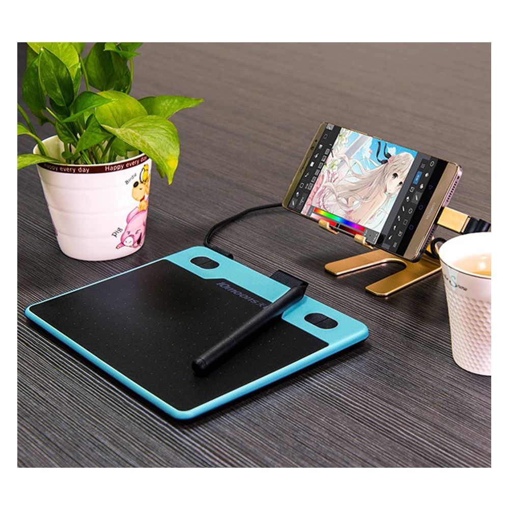10moons T503 Ultra-Light Graphic Drawing Tablet Signature Pad 8192 Levels No Need Charge Pen For Android Device. 
