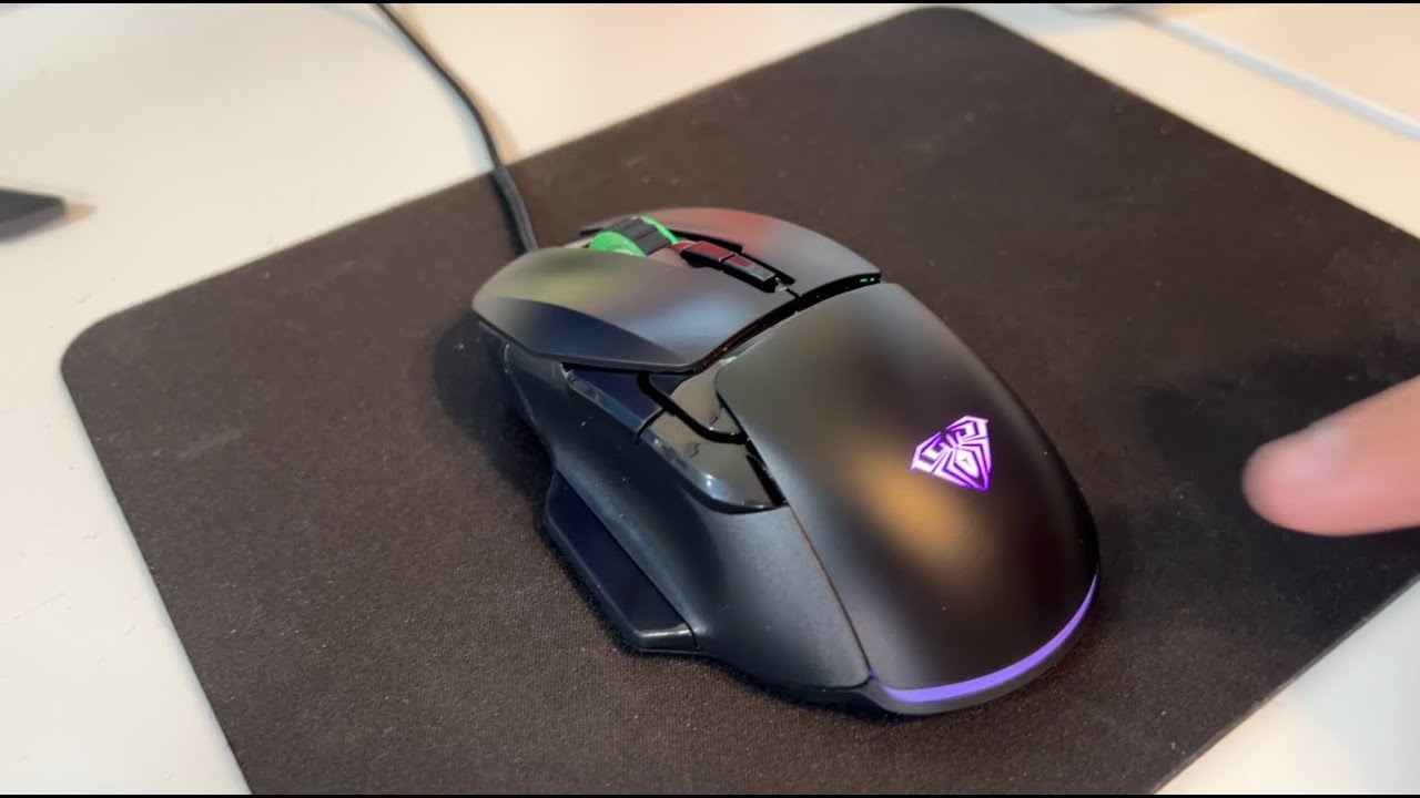 Aula F815 12800DPI Rainbow 7-Button Macro Optical Gaming Mouse. 