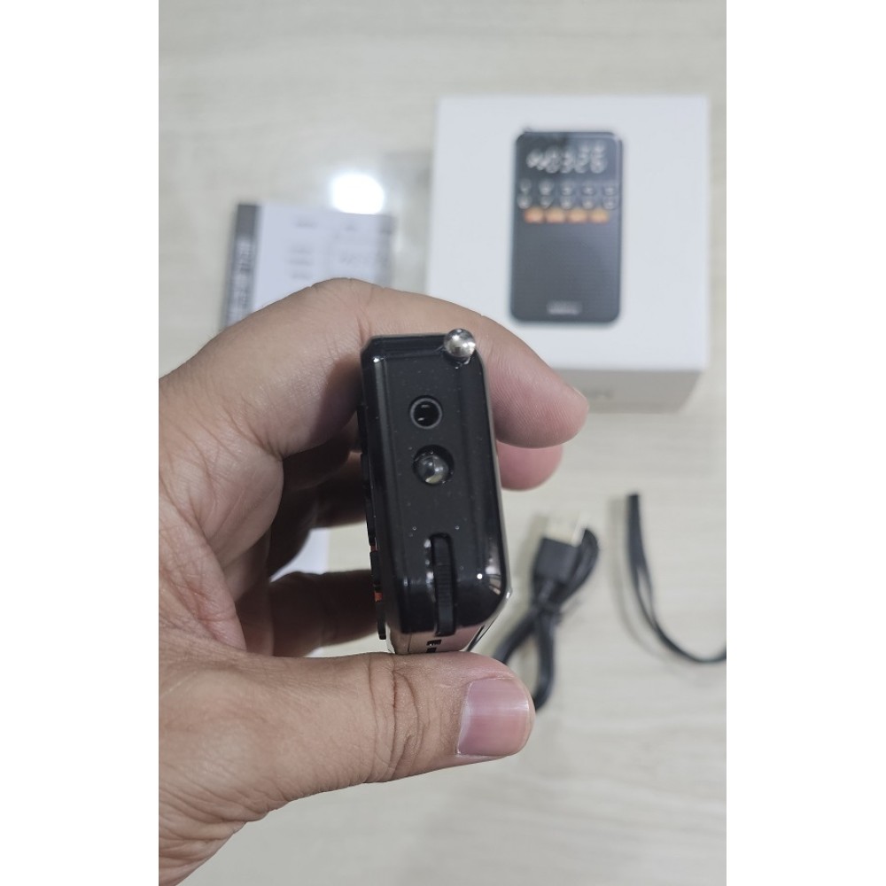 Rolton T1 Portable FM Mini Radio Bluetooth TF Card With Flashlight. 