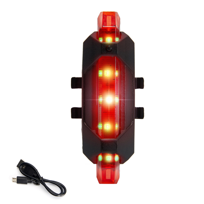 Bike Bicycle Light USB LED Rechargeable Set MTB Road Front Back
