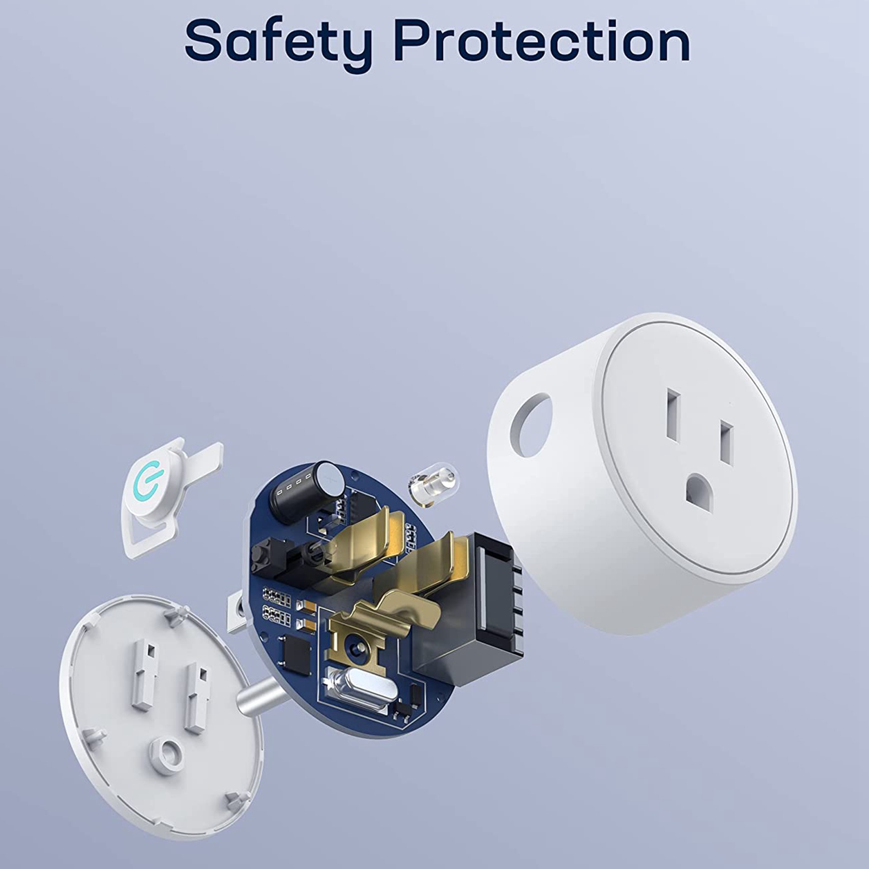 Smart Plug for Alexa and Home,WiFi Socket with Timer, US Plug. 