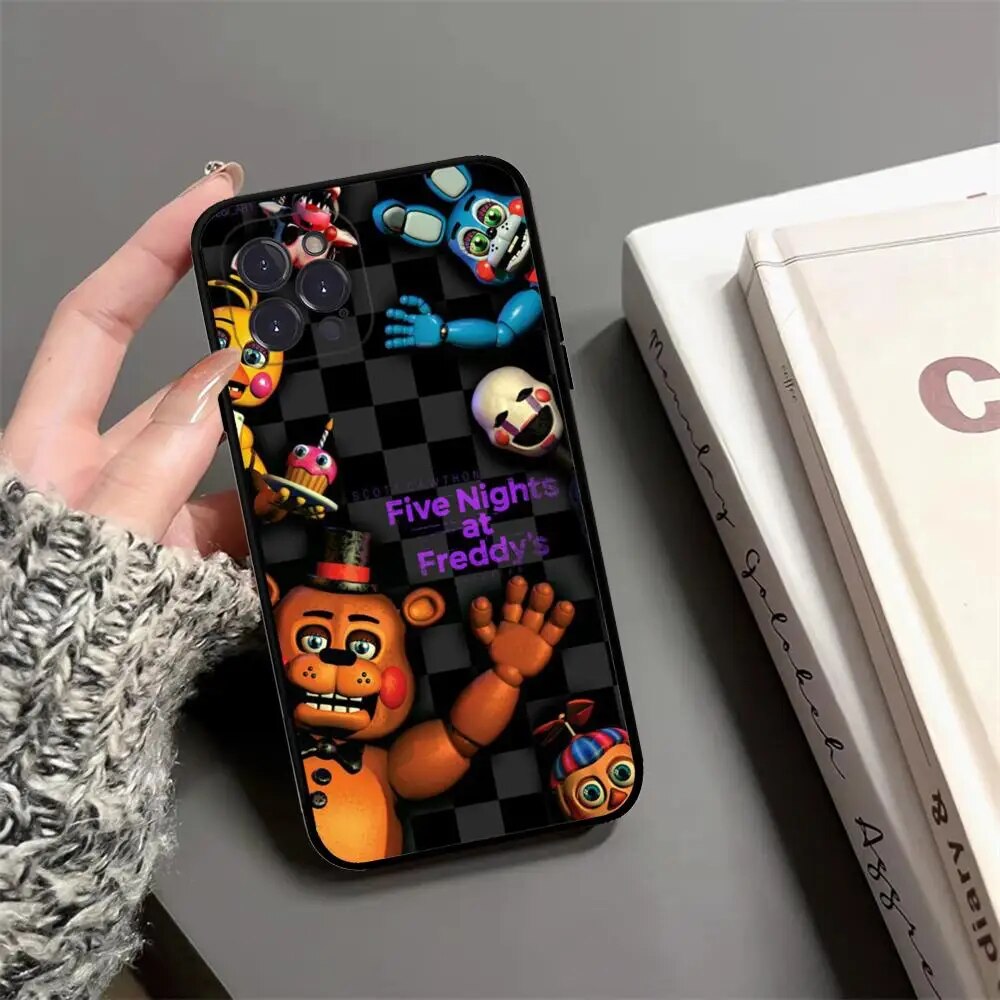 FNAF Five-Nights-At-Freddys Phone Case For IPhone 15 14 13 12 Mini 11 Pro XS Max X XR SE 6 7 8 Plus Soft Silicone Cover. 