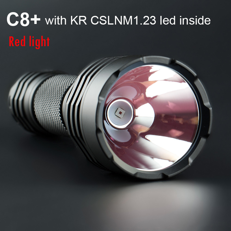 Convoy C8 Plus with KR CSLNM1.23 Red Light Flashlight Lanterna Led Flash Light 18650 Torch Fishing Camping Hunting Latarka Lamp