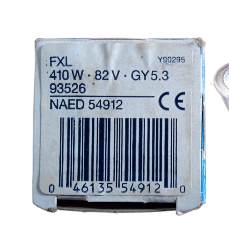 OSRAM FXL 410W 82V 93526 Halogen Photo Optic Lamp GY5.3 Warm Color, Made in Mexico. 