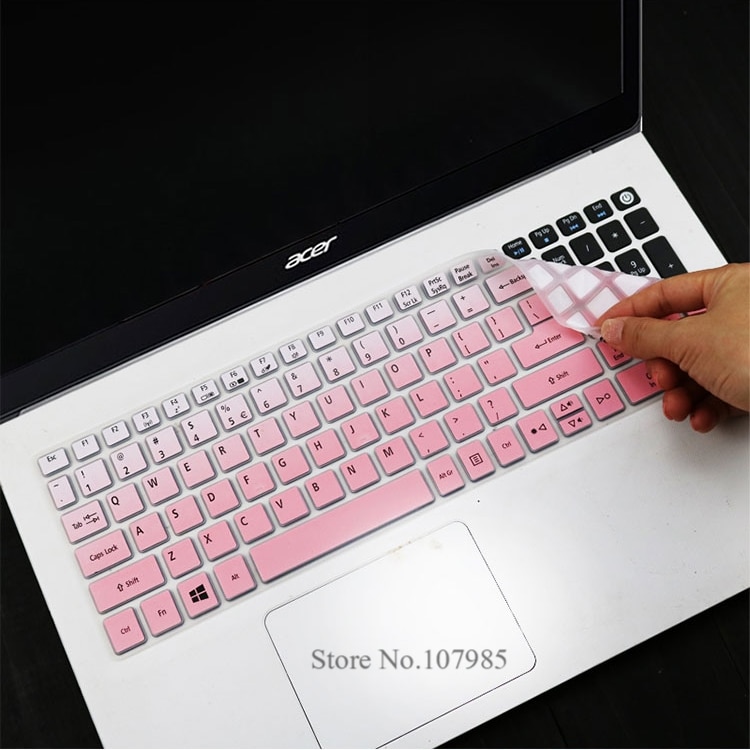 【3C VictoryEagle】inch Silicone keyboard cover Protector for Acer E15 E 15 E5-576 E5576 V3 E5-553G/575G / 3 5 Series. 