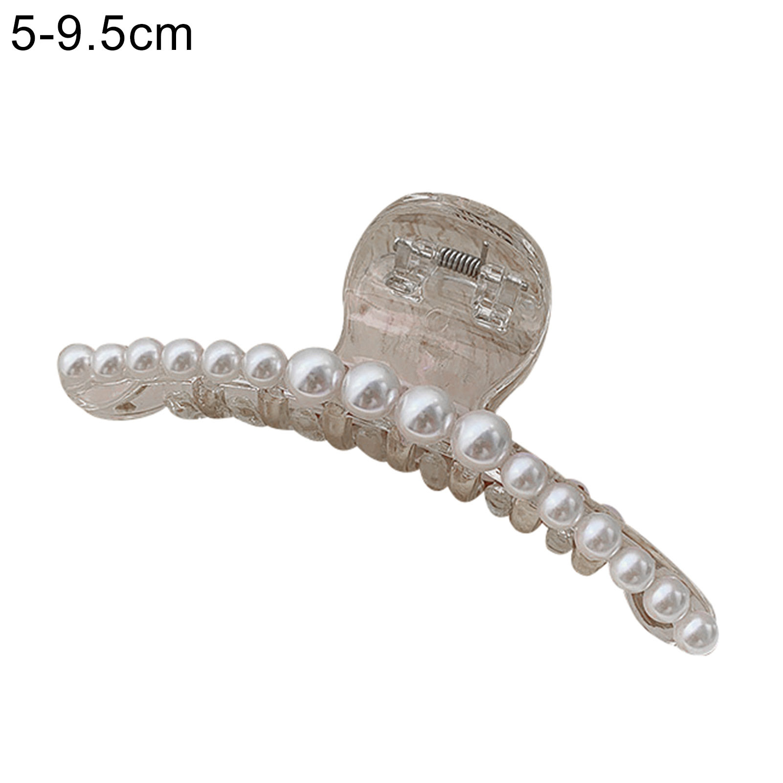 Shxx Faux Pearls Decor Banana Hair Claw Clip Styling Barrette Accessory