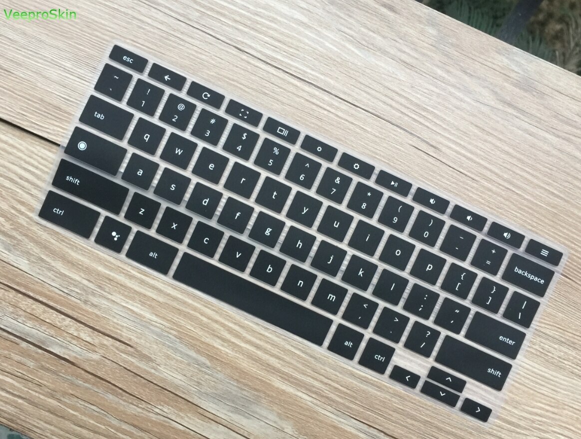 【happy one】For Google 12.3" Touch-Screen Chromebook(2017 Released) Keyboard Skin Layout Ultra Thin Clear Keyboard Cover. 